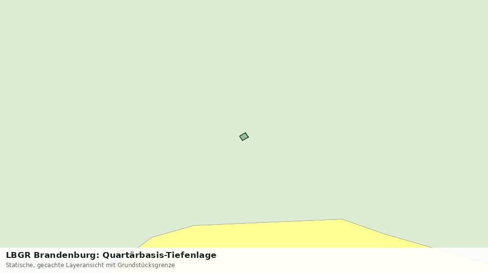 Statische Kartenansicht: LBGR Brandenburg: Quartärbasis-Tiefenlage