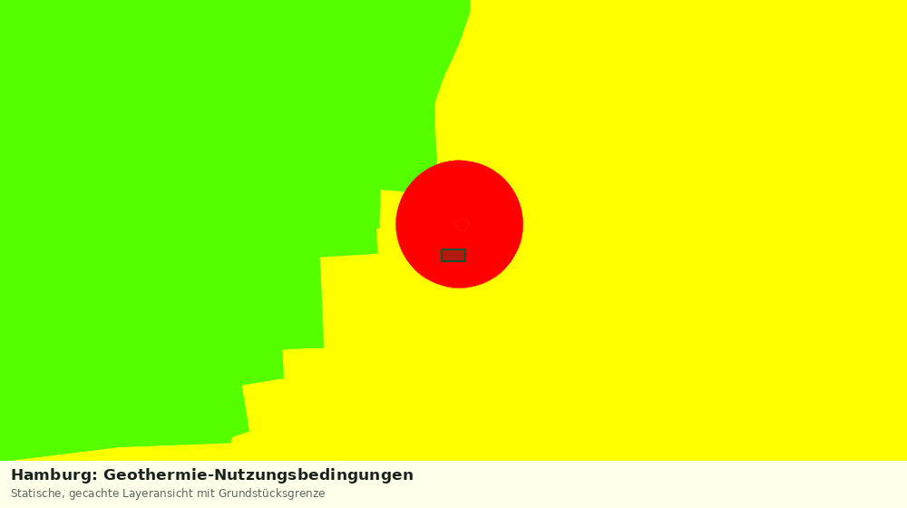 Statische Kartenansicht: Hamburg: Geothermie-Nutzungsbedingungen