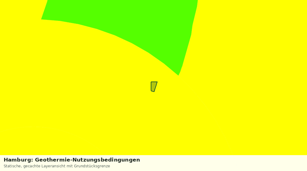 Statische Kartenansicht: Hamburg: Geothermie-Nutzungsbedingungen