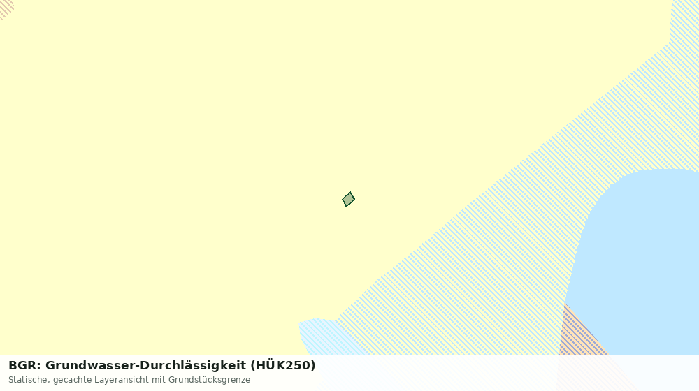 Statische Kartenansicht: BGR: Grundwasser-Durchlässigkeit (HÜK250)