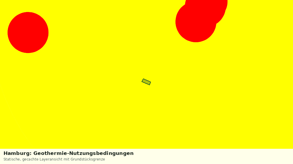 Statische Kartenansicht: Hamburg: Geothermie-Nutzungsbedingungen