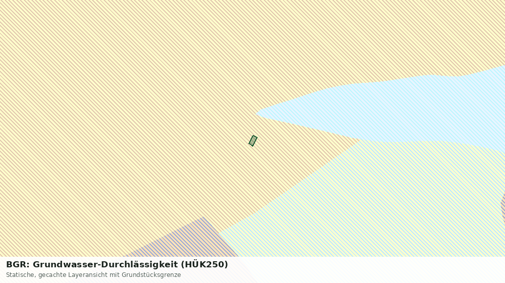 Statische Kartenansicht: BGR: Grundwasser-Durchlässigkeit (HÜK250)
