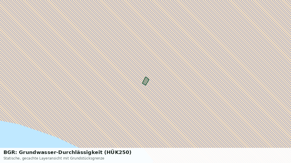 Statische Kartenansicht: BGR: Grundwasser-Durchlässigkeit (HÜK250)