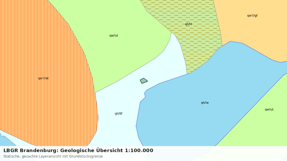 Statische Kartenansicht: LBGR Brandenburg: Geologische Übersicht 1:100.000