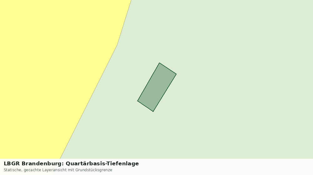 Statische Kartenansicht: LBGR Brandenburg: Quartärbasis-Tiefenlage