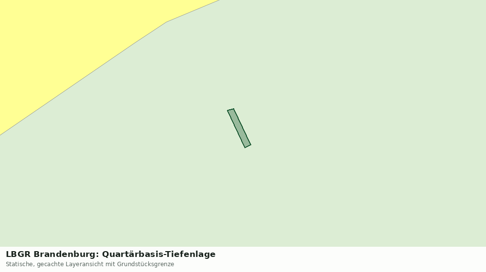 Statische Kartenansicht: LBGR Brandenburg: Quartärbasis-Tiefenlage