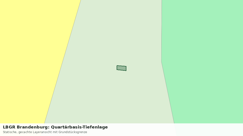 Statische Kartenansicht: LBGR Brandenburg: Quartärbasis-Tiefenlage