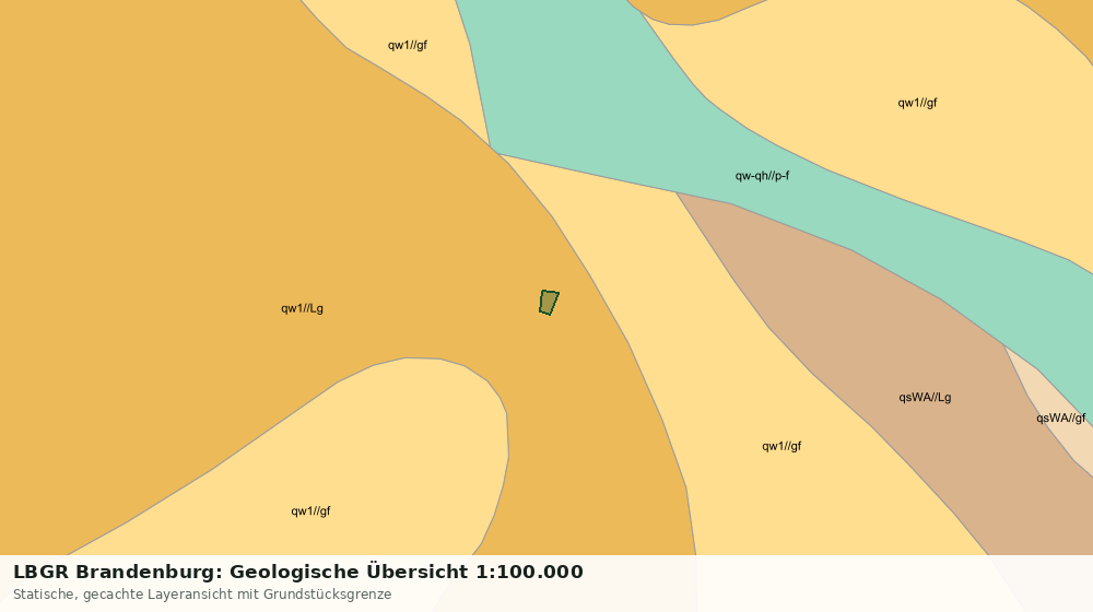 Statische Kartenansicht: LBGR Brandenburg: Geologische Übersicht 1:100.000