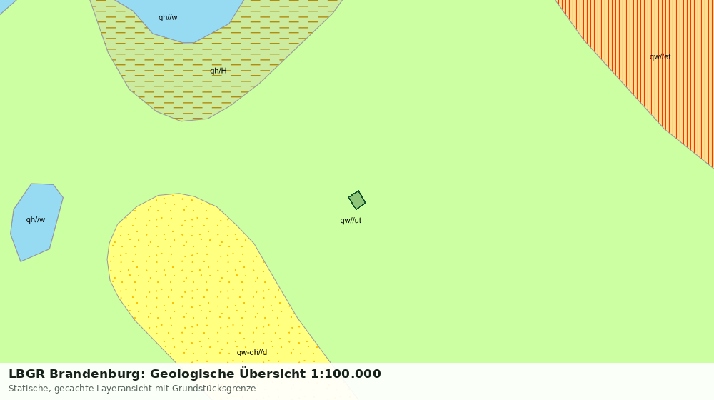 Statische Kartenansicht: LBGR Brandenburg: Geologische Übersicht 1:100.000