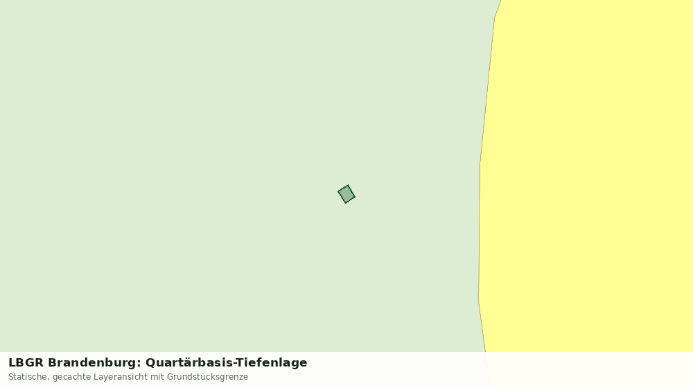Statische Kartenansicht: LBGR Brandenburg: Quartärbasis-Tiefenlage