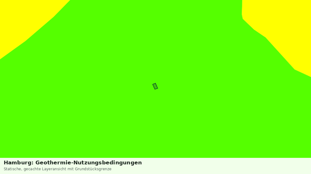 Statische Kartenansicht: Hamburg: Geothermie-Nutzungsbedingungen