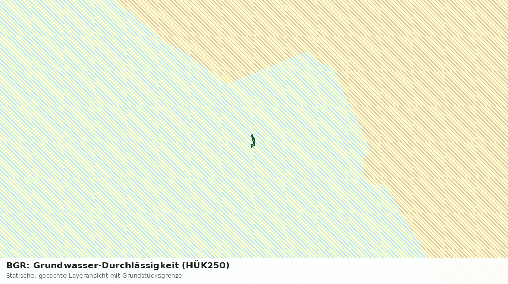 Statische Kartenansicht: BGR: Grundwasser-Durchlässigkeit (HÜK250)