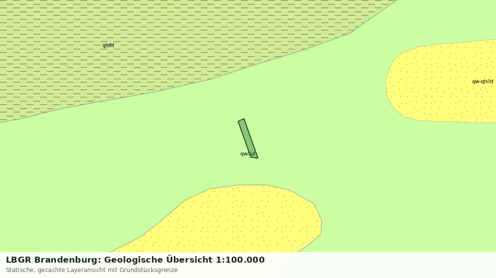 Statische Kartenansicht: LBGR Brandenburg: Geologische Übersicht 1:100.000