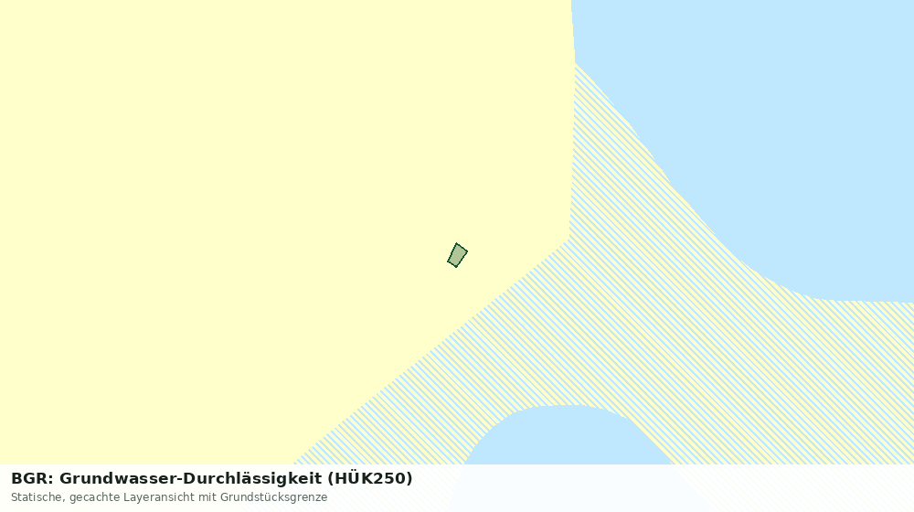 Statische Kartenansicht: BGR: Grundwasser-Durchlässigkeit (HÜK250)