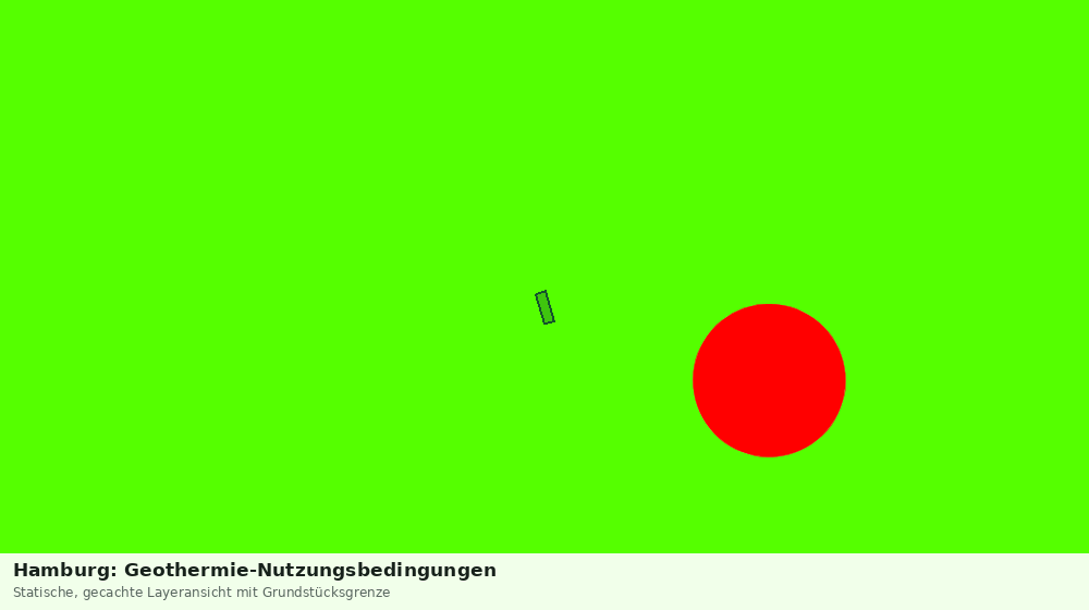 Statische Kartenansicht: Hamburg: Geothermie-Nutzungsbedingungen