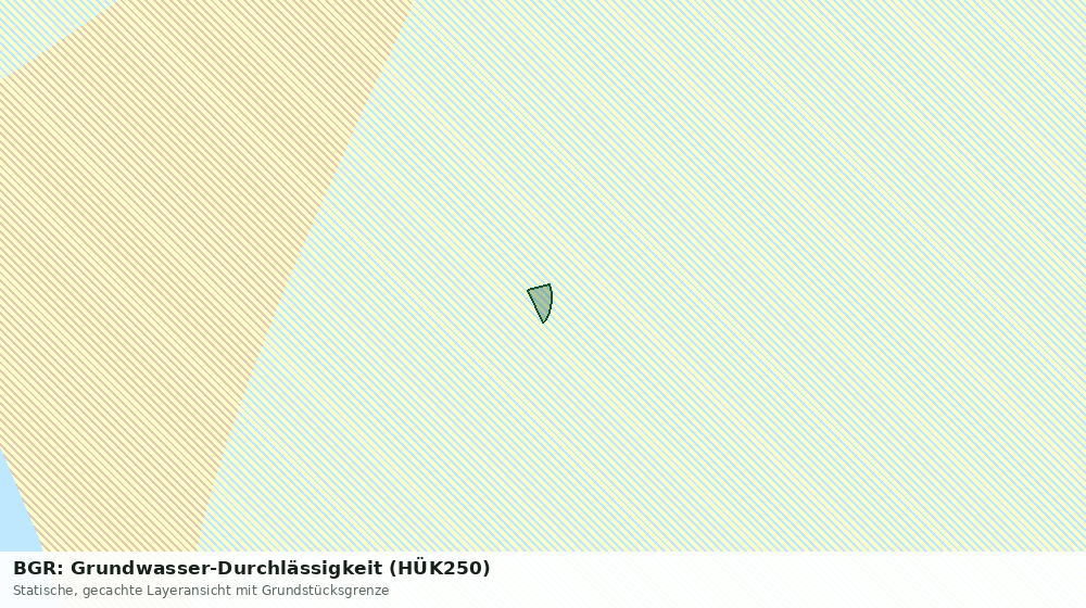 Statische Kartenansicht: BGR: Grundwasser-Durchlässigkeit (HÜK250)