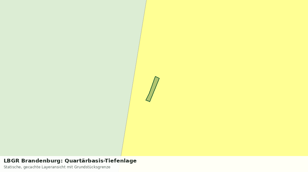 Statische Kartenansicht: LBGR Brandenburg: Quartärbasis-Tiefenlage