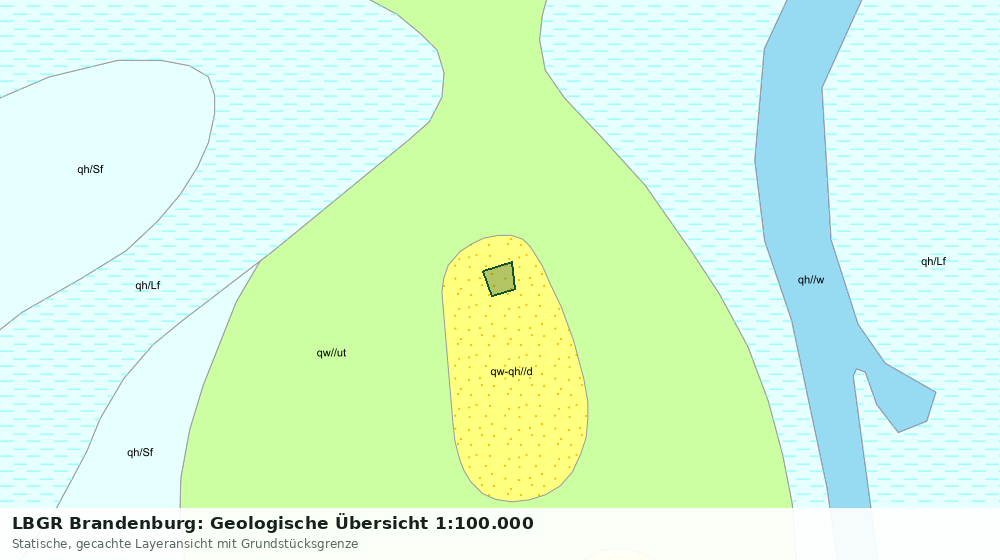 Statische Kartenansicht: LBGR Brandenburg: Geologische Übersicht 1:100.000