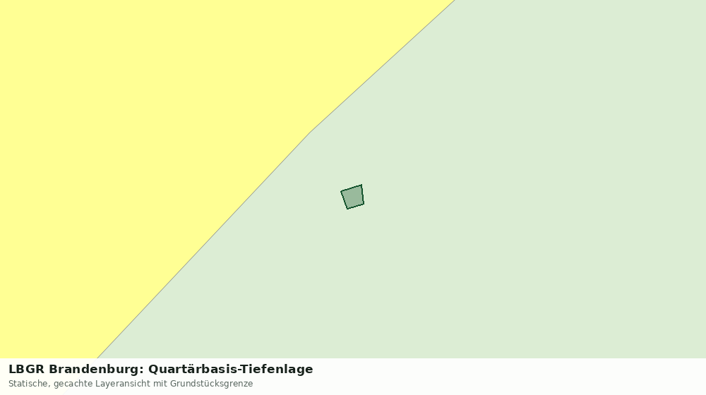 Statische Kartenansicht: LBGR Brandenburg: Quartärbasis-Tiefenlage
