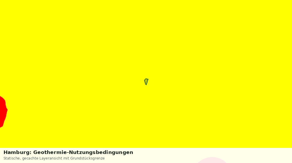 Statische Kartenansicht: Hamburg: Geothermie-Nutzungsbedingungen