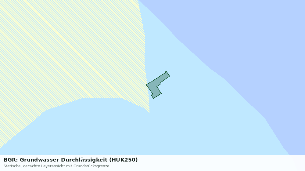Statische Kartenansicht: BGR: Grundwasser-Durchlässigkeit (HÜK250)