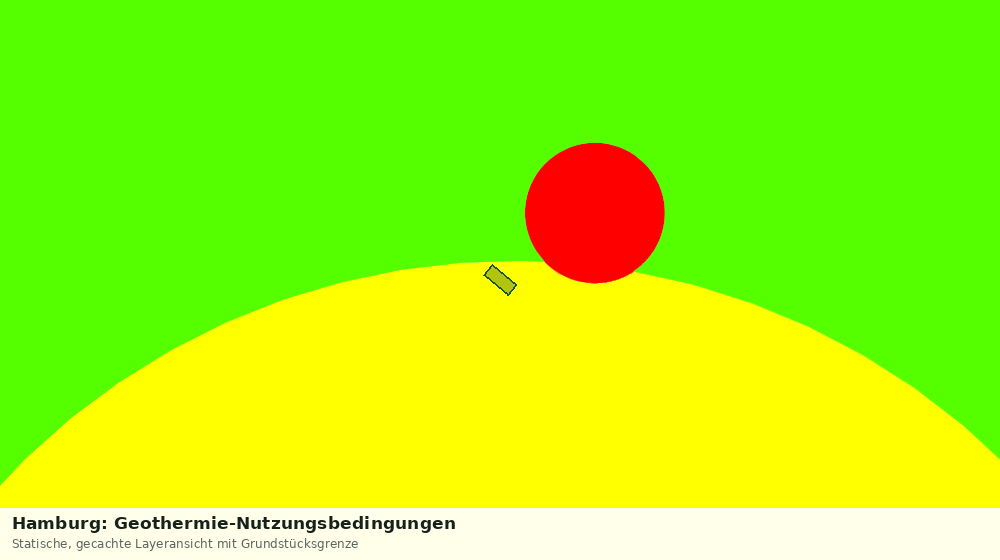 Statische Kartenansicht: Hamburg: Geothermie-Nutzungsbedingungen