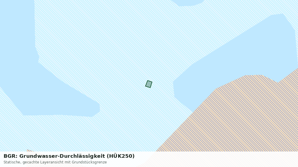 Statische Kartenansicht: BGR: Grundwasser-Durchlässigkeit (HÜK250)