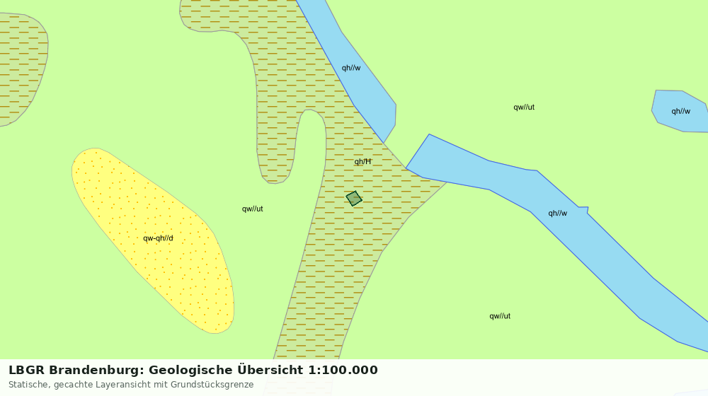 Statische Kartenansicht: LBGR Brandenburg: Geologische Übersicht 1:100.000