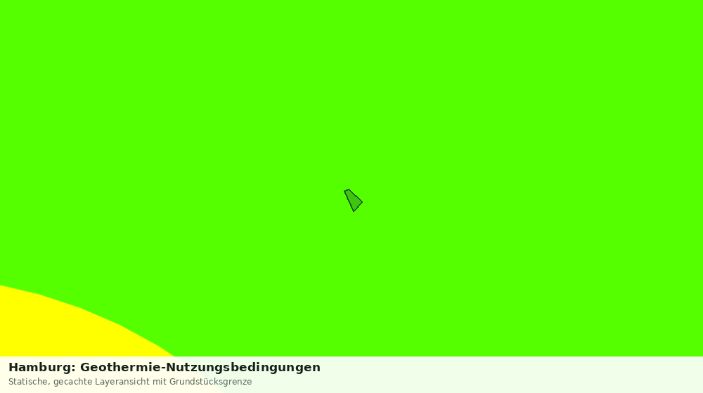 Statische Kartenansicht: Hamburg: Geothermie-Nutzungsbedingungen