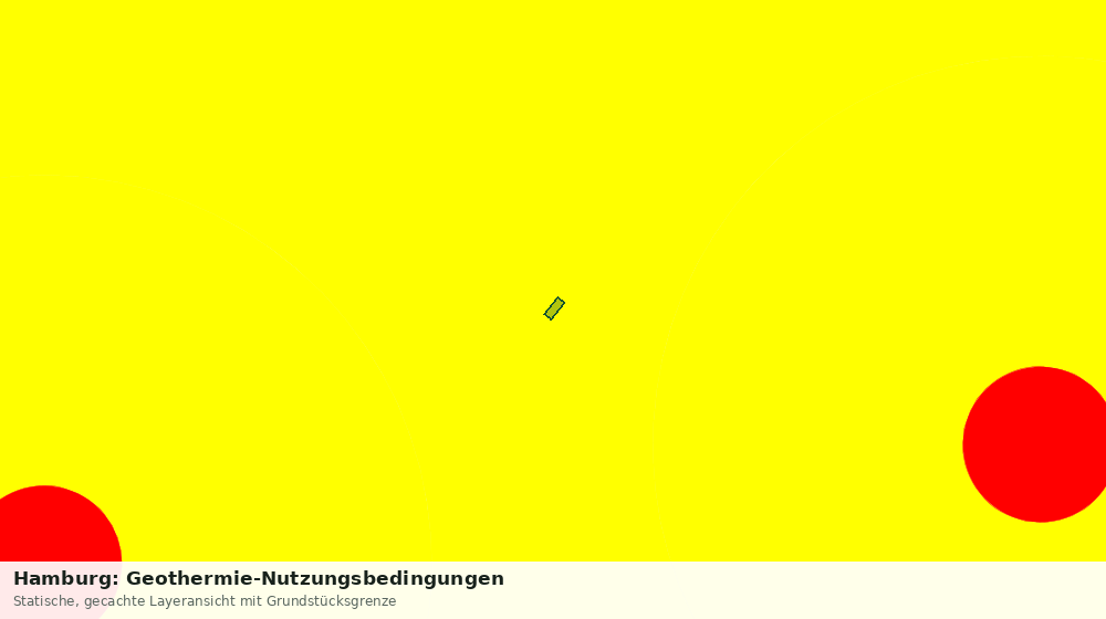 Statische Kartenansicht: Hamburg: Geothermie-Nutzungsbedingungen