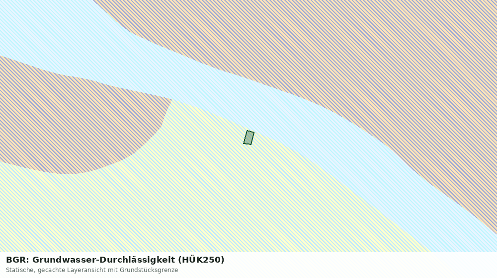 Statische Kartenansicht: BGR: Grundwasser-Durchlässigkeit (HÜK250)