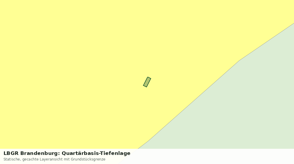 Statische Kartenansicht: LBGR Brandenburg: Quartärbasis-Tiefenlage
