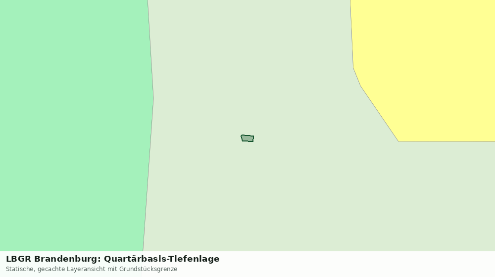 Statische Kartenansicht: LBGR Brandenburg: Quartärbasis-Tiefenlage