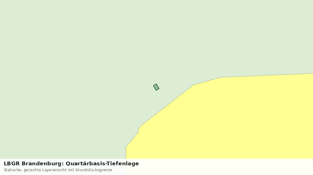 Statische Kartenansicht: LBGR Brandenburg: Quartärbasis-Tiefenlage
