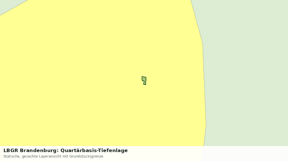 Statische Kartenansicht: LBGR Brandenburg: Quartärbasis-Tiefenlage