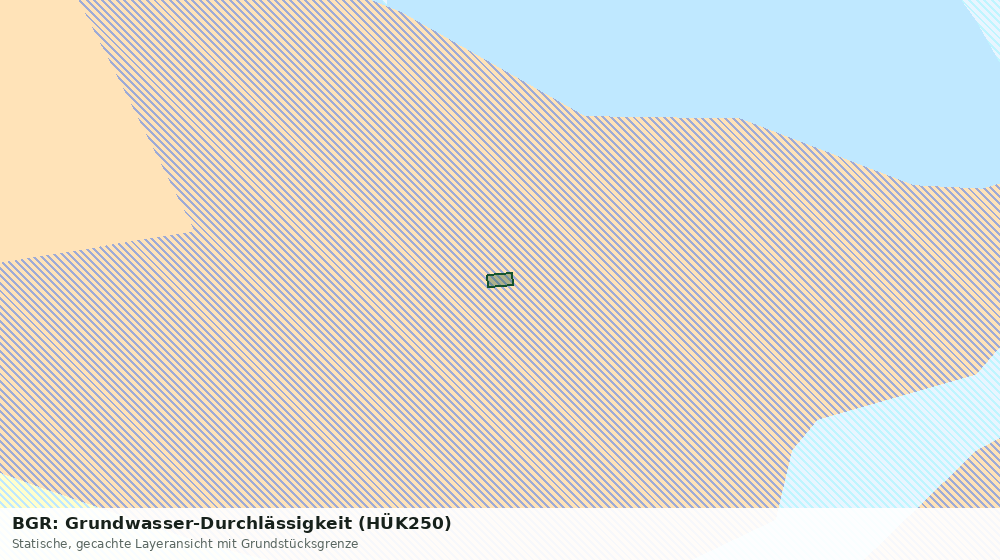 Statische Kartenansicht: BGR: Grundwasser-Durchlässigkeit (HÜK250)