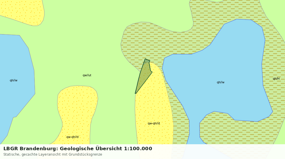 Statische Kartenansicht: LBGR Brandenburg: Geologische Übersicht 1:100.000