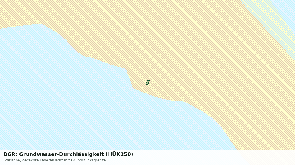 Statische Kartenansicht: BGR: Grundwasser-Durchlässigkeit (HÜK250)