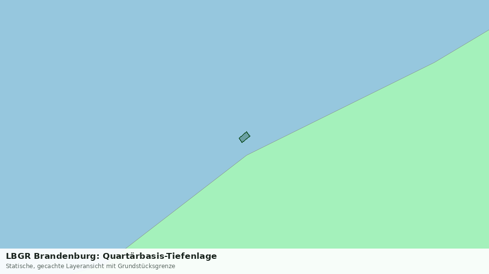Statische Kartenansicht: LBGR Brandenburg: Quartärbasis-Tiefenlage