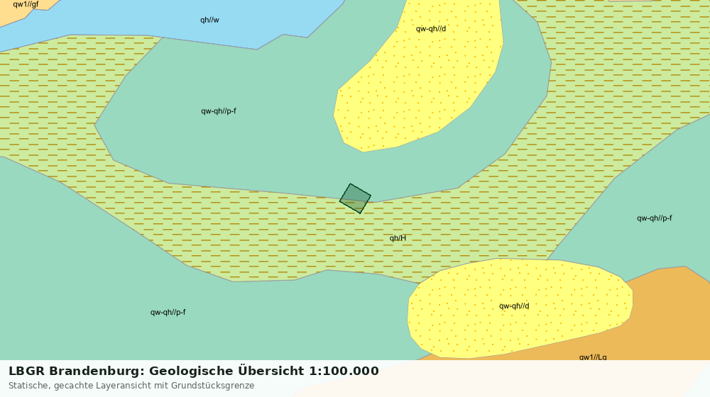 Statische Kartenansicht: LBGR Brandenburg: Geologische Übersicht 1:100.000