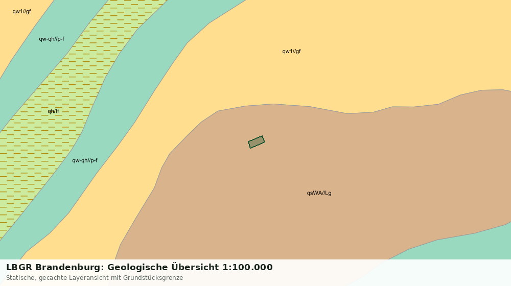 Statische Kartenansicht: LBGR Brandenburg: Geologische Übersicht 1:100.000