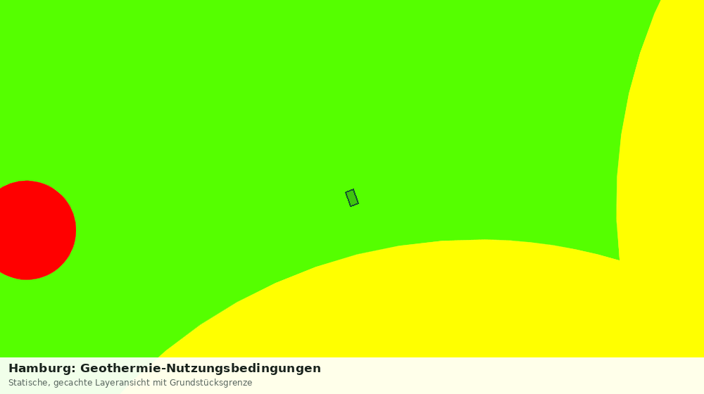 Statische Kartenansicht: Hamburg: Geothermie-Nutzungsbedingungen
