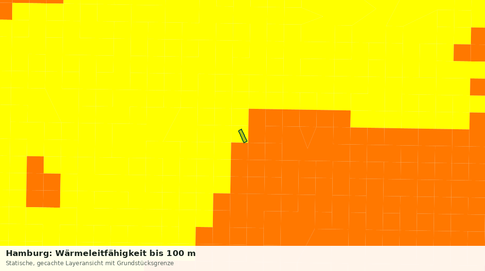 Statische Kartenansicht: Hamburg: Wärmeleitfähigkeit bis 100 m