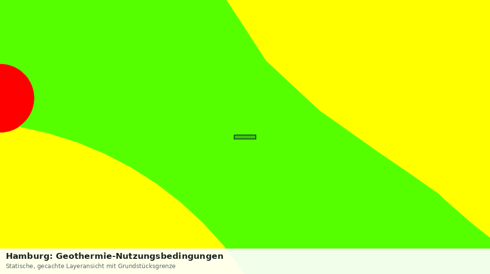 Statische Kartenansicht: Hamburg: Geothermie-Nutzungsbedingungen