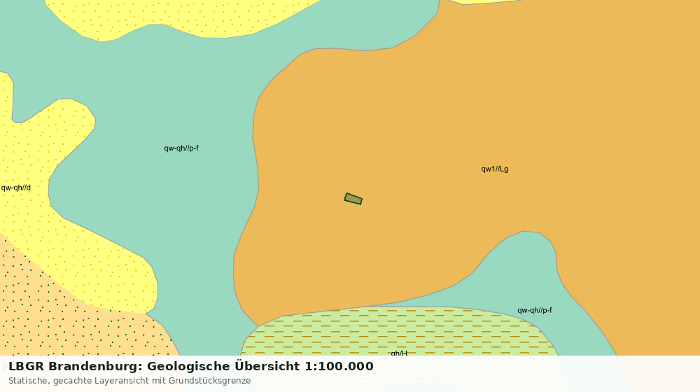 Statische Kartenansicht: LBGR Brandenburg: Geologische Übersicht 1:100.000