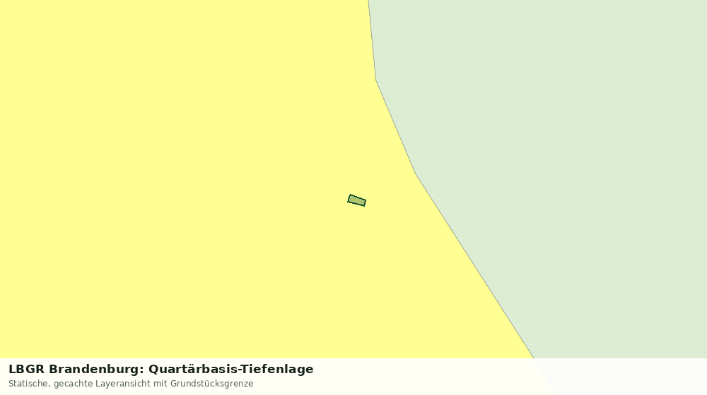 Statische Kartenansicht: LBGR Brandenburg: Quartärbasis-Tiefenlage
