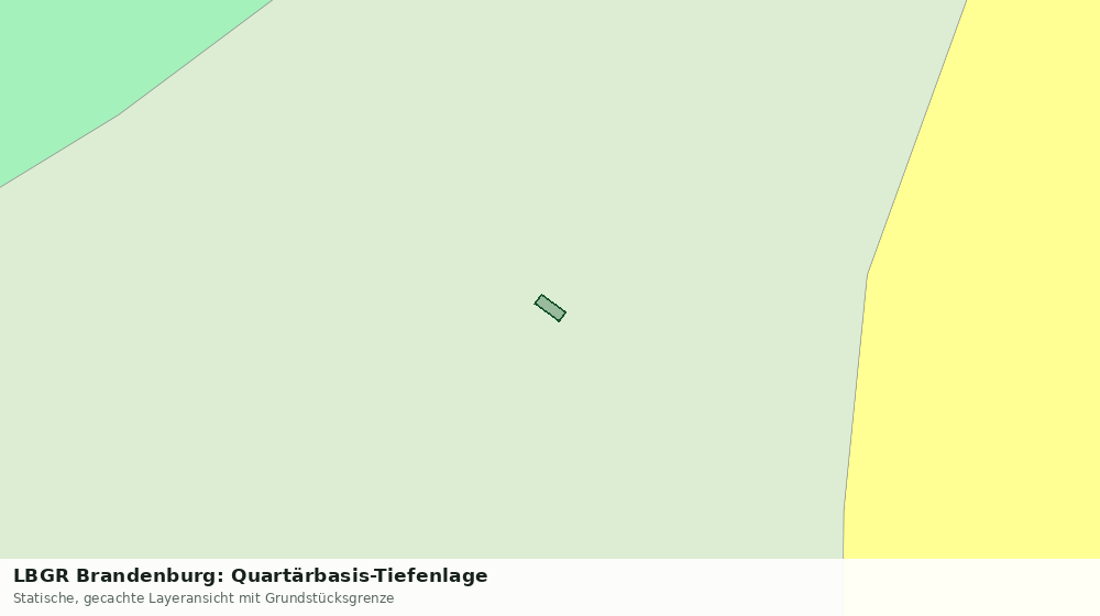 Statische Kartenansicht: LBGR Brandenburg: Quartärbasis-Tiefenlage