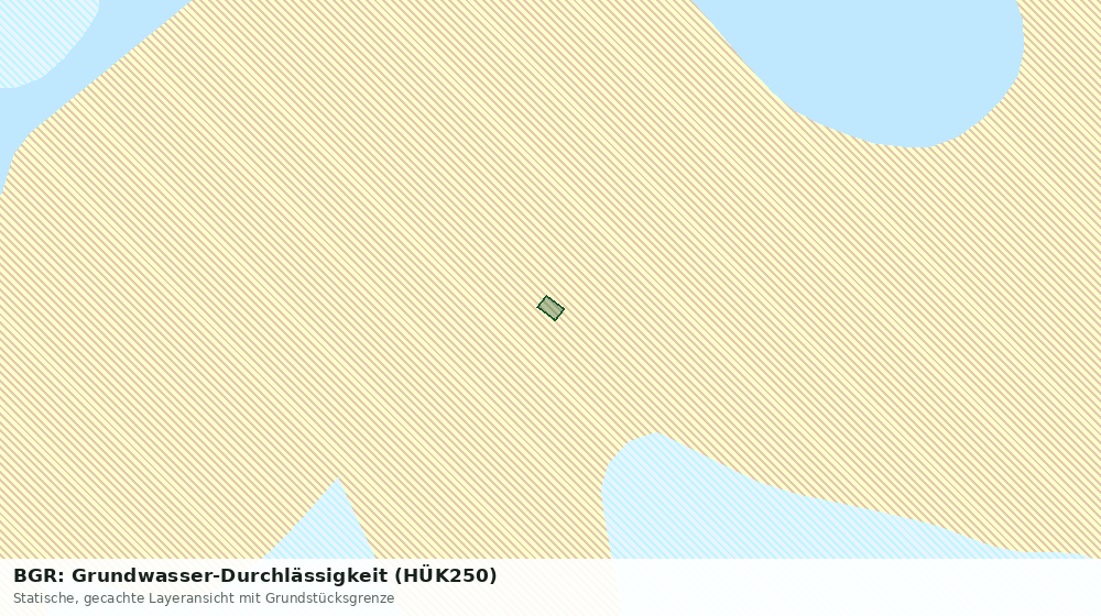 Statische Kartenansicht: BGR: Grundwasser-Durchlässigkeit (HÜK250)