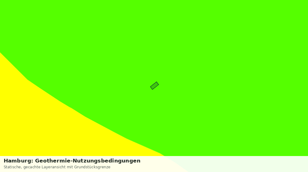 Statische Kartenansicht: Hamburg: Geothermie-Nutzungsbedingungen