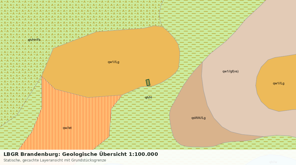 Statische Kartenansicht: LBGR Brandenburg: Geologische Übersicht 1:100.000